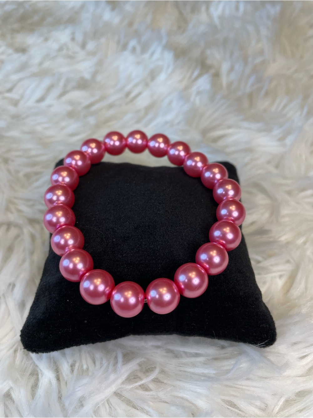 Pink Pearl Stretch Bracelet